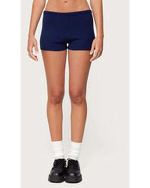 Edikted Arianna Knit Shorts - Blue