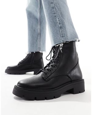 schuh Andria Lace Up Ankle Boots - Blue