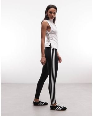 adidas Originals 3 Stripe leggings - Black