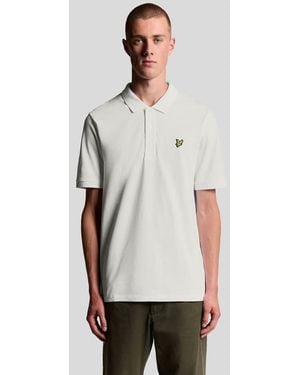 Lyle & Scott Ss Polo Shirts Plain Polo Shirt - White