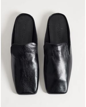 ASOS Maude Premium Slipper Mules - Black