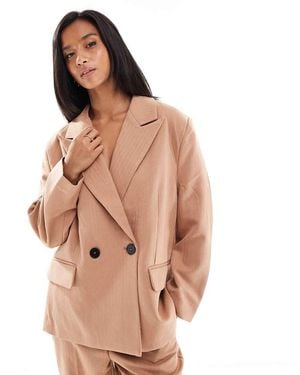 Vero Moda Tailored Herringbone Co-ord Blazer - Brown