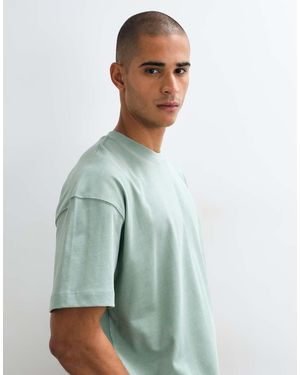 4505 Icon Heavyweight Cotton Oversized T-Shirt With Quick Dry Finish - Green