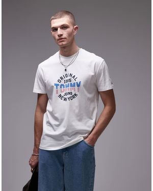 Tommy Hilfiger Usa Circle Graphic T-shirt - Blue