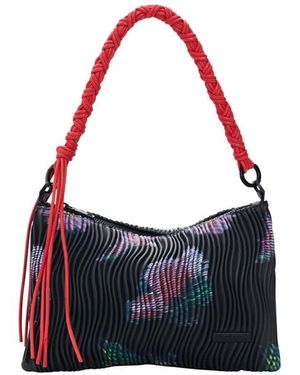 Desigual Bolso Mediano Texturizado - Blanco