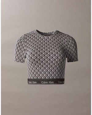 Calvin Klein Shapewear Short Sleeve Top - Grey