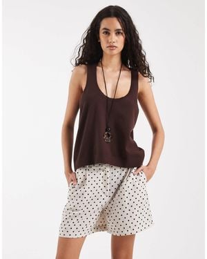 ONLY High Waist Shorts - White
