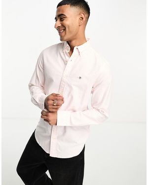 GANT Camicia Oxford Slim Fit Chiaro Con Logo - Bianco