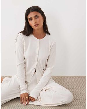 ASOS Lounge Rib Vest - Wit