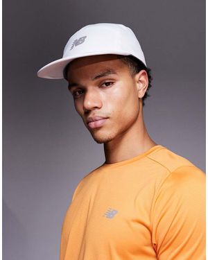 New Balance 5 Panel Performance Hat - White