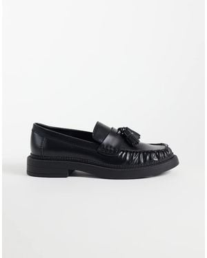 ASOS Mallory Mocassini Con Frange E Suola Spessa Neri - Nero