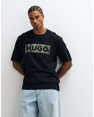 HUGO Nerpient Regular Fit Chest Logo T-shirt - Blue