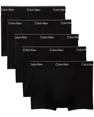 Calvin Klein Icon Katoenen Stretch Boxershorts Met Relaxed Fit - Zwart