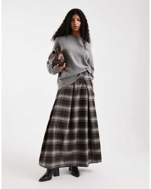 ASOS Pleated Circle Maxi Skirt - Multicolour
