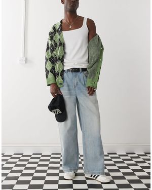 The Ragged Priest Outcast Wide baggy Fit Pants - Grey