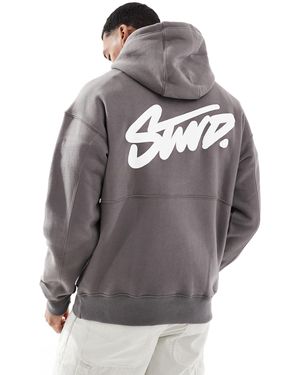 Pull&Bear Stwd Hoodie - Gray