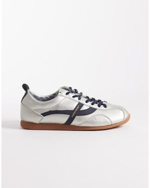 Pompeii UK Pompeii Gemini Leather Trainers - Metallic