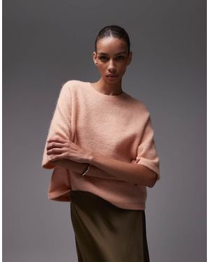 & Other Stories Alpaca Short Sleeve Knitted Jumper - Grey