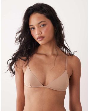 Cotton On Bralette Invisible Color Marrón Arce De -Neutro