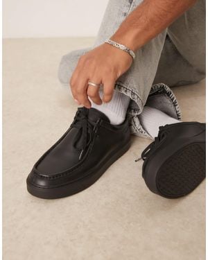 Calvin Klein Lace Up Leather Shoes - Black