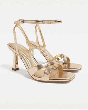 Stradivarius Stiletto Heel Sandals - Natural