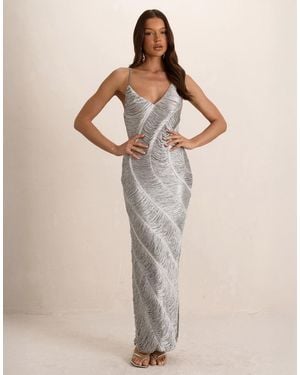 Missy Empire Tassel Maxi Dress - Natural