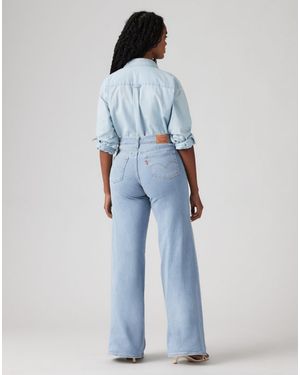 Levi's 318 shaping wide-leg-jeans - Blau