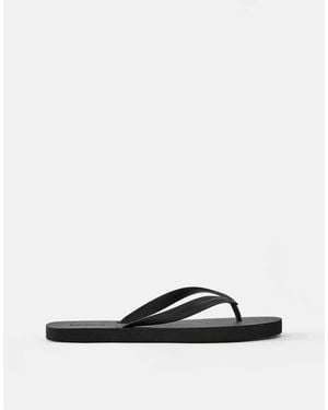 Pull&Bear Sandali Con Fascette Neri - Nero
