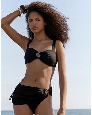 4th & Reckless Spiral Hardware Detail Bikini Top Co-ord - Black