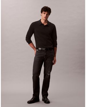 Calvin Klein – standard – gerade geschnittene jeans - Schwarz