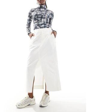 Nike Msc Twill Maxi Skirt - White