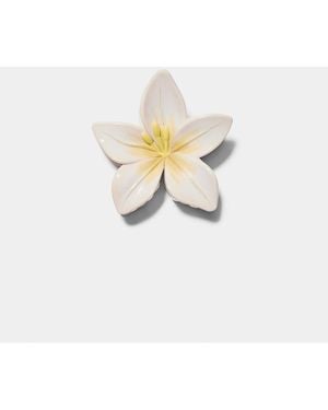 Stradivarius Flower Clip - White