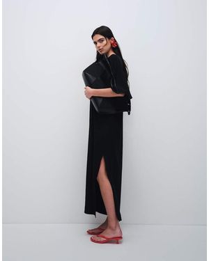 ASOS Batwing T-Shirt Midi Dress - Black