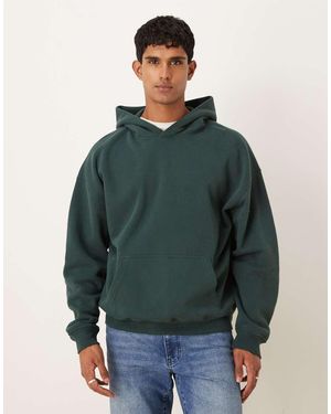 Abercrombie & Fitch Sudadera Básica Con Capucha Y Bolsillo Delantero De - Verde