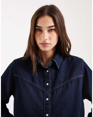 Levi's Logan Boxy Denim Shacket - Blue
