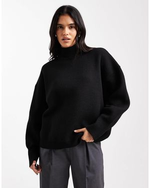 ASOS – extrem kastiger pullover - Schwarz