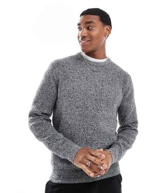 River Island Maglione A Maniche Lunghe A Nido D'Ape - Grigio