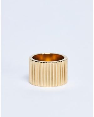TOPSHOP Rhodes Waterproof Stainless Steel Ring - White