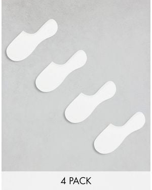 Lindex 4 Pack Low Cut Sneaker Sock - White