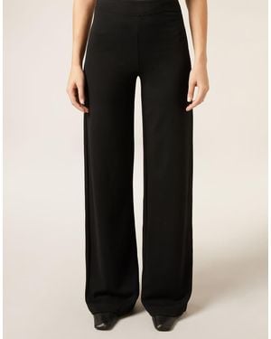 Calzedonia Milano Knit Palazzo Leggings - Black
