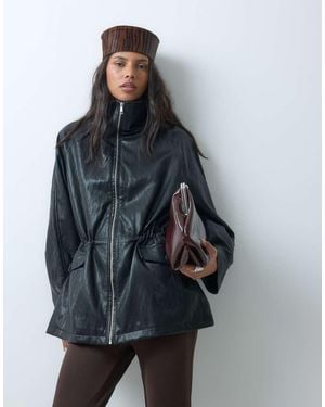 ASOS Harringtonjack Met Getailleerde Taille - Grijs
