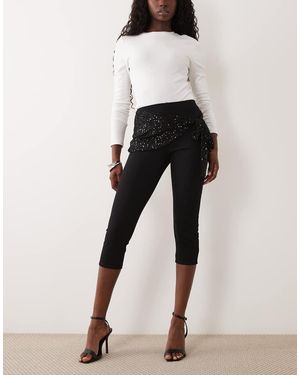 ASOS Capri Lunghi Con Fascia - Nero