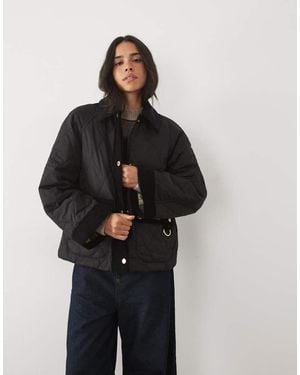 Barbour Kilnwick Tartan Check Quilted Jacket - Black