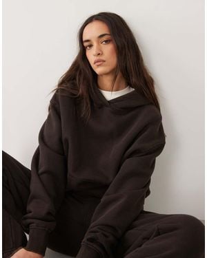 4505 Icon Rest Day Heavyweight 440gsm Cotton Cocoon Oversized Hoodie - Blue