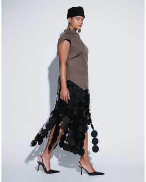 ARRANGE Curve midirock mit pailletten - Weiß