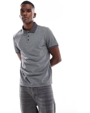 ASOS Essentials Pique Polo Shirt - Gray