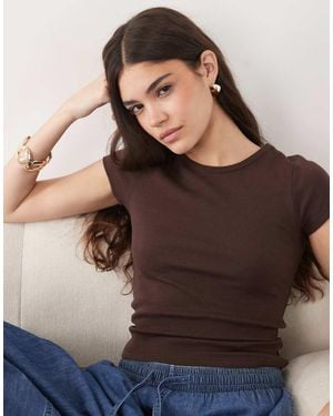 New Look Baby Tee - Brown