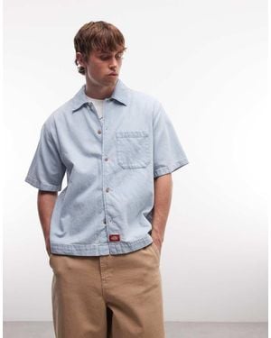 Dickies Short Sleeve Denim Shirt - Blue
