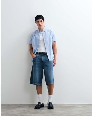 Polo Ralph Lauren Classic Oxford Short Sleeve Custom Fit - Blue