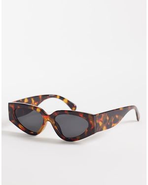 Kaiia Exclusive Angular Sunglasses - Brown